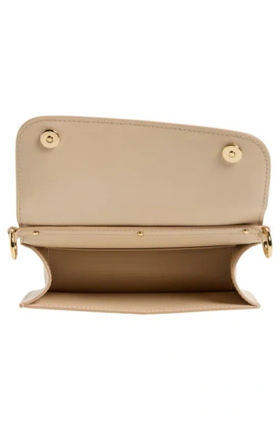 Shop Dolce & Gabbana 3.5 Leather Top Handle Bag In Light Pastel Beige