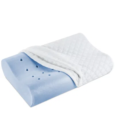 Shop Therapedic Premier Contour Comfort Gel Memory Foam Bed Pillow, King, Created For Macy's In White