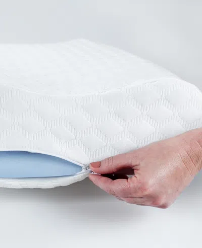 Therapedic Premier Contour Comfort Gel Memory Foam Pillow, Standard/queen, Exclusively At Macy's In White
