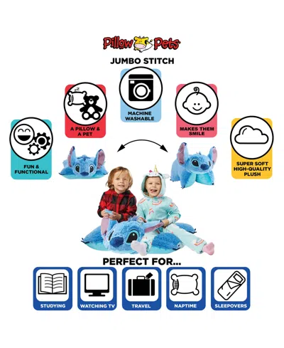 Pillow Pets Disney Lilo Stitch Jumbo 30" Pillow Pet In Blue