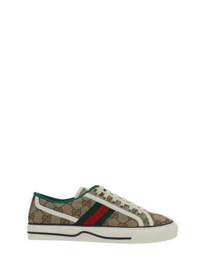 Shop Gucci Sneakers In Beige Eb/m.whi/vrv
