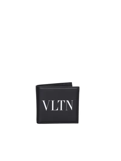 Shop Valentino Vltn Black Wallet