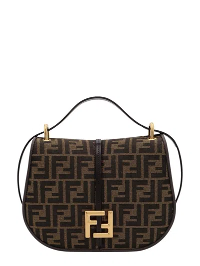 Shop Fendi Cmon Ff Jacquard Medium Shoulder Bag In Default Title