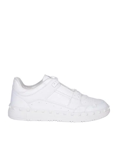 Shop Valentino Freedots White Sneakers