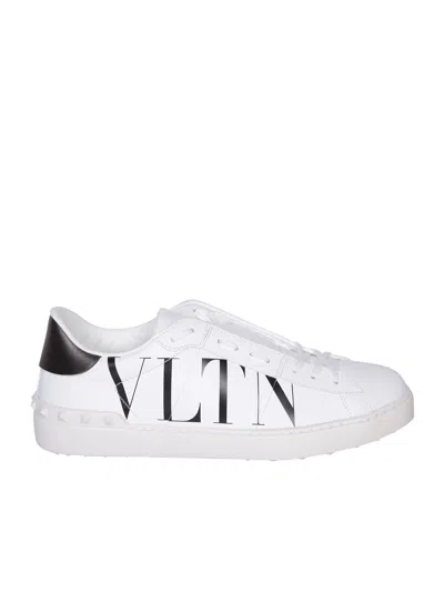 Shop Valentino Opne Vltn White Sneakers