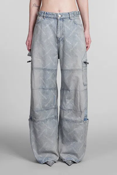 Shop Balenciaga Jeans In Blue Cotton