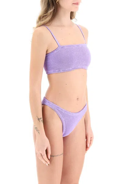Shop Hunza G Gigi Bikini Set In Purple