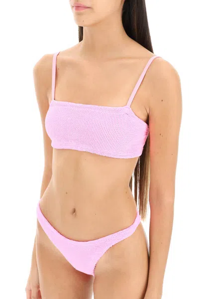 Shop Hunza G . Gigi Bikini Set In Pink