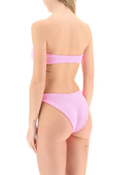 Shop Hunza G . Jean Bikini Set In Pink