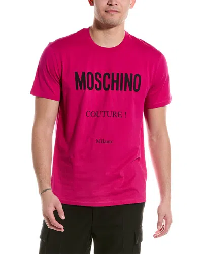 Shop Moschino T-shirt In Pink