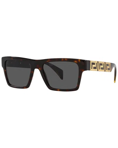 Shop Versace Men's Ve4445 54mm Sunglasses In Brown