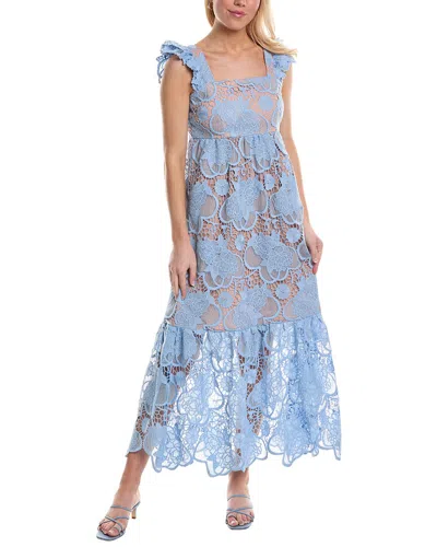 Shop Crosby By Mollie Burch Byrdie Midi Dress In Blue