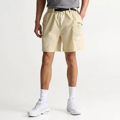 Shop The North Face Inc Men's Class V Pathfinder 7" Belted Shorts In Gravel/tnf White
