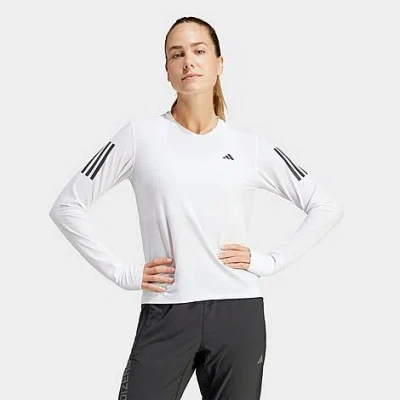 Shop Adidas Originals Adidas Women's Own The Run Long-sleeve T-shirt In White