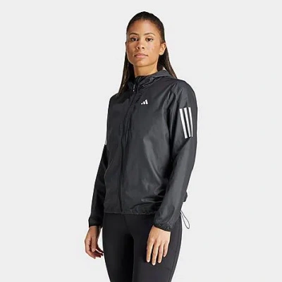 Shop Adidas Originals Adidas Women's Own The Run Wind. Rdy Jacket In Black 