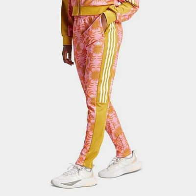 Shop Adidas Originals Adidas Women's X Farm Rio Tiro Track Pants In Semi Pink Glow/semi Solar Orange
