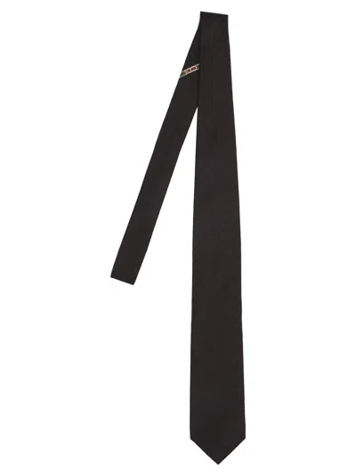 Shop Gucci Fedra Tie In Black