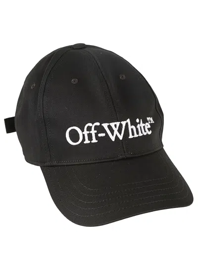 Shop Off-white Drill Logo Bksh Baseball Cap In Black/white
