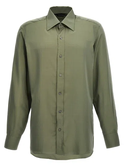 Shop Tom Ford Parachute Shirt In Green