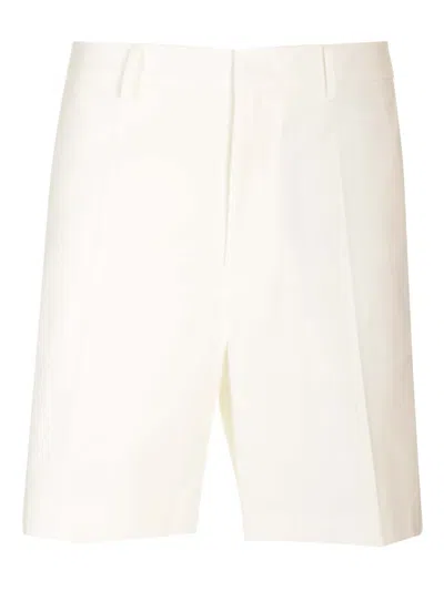 Shop Valentino Bermuda Shorts In Ivory