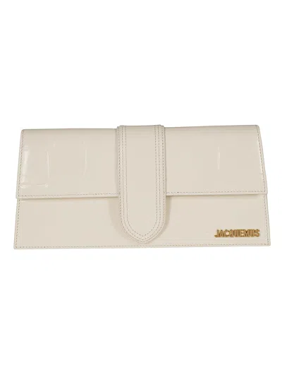 Shop Jacquemus Le Bambino Long Clutch In Ivory