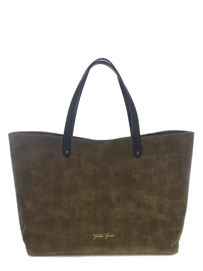 Shop Golden Goose Bag  Pasadena Made Of Leather In Verde Militare