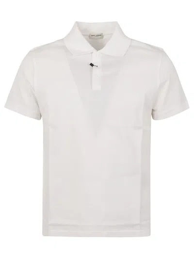 Shop Saint Laurent Sport Polo Shirt In White