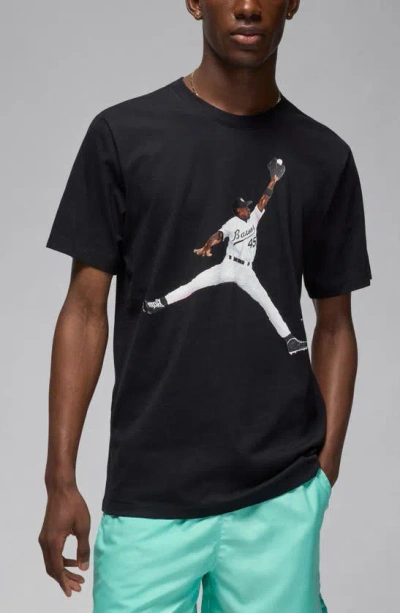 Shop Jordan Flight Mvp Graphic T-shirt In Black/ White/ White