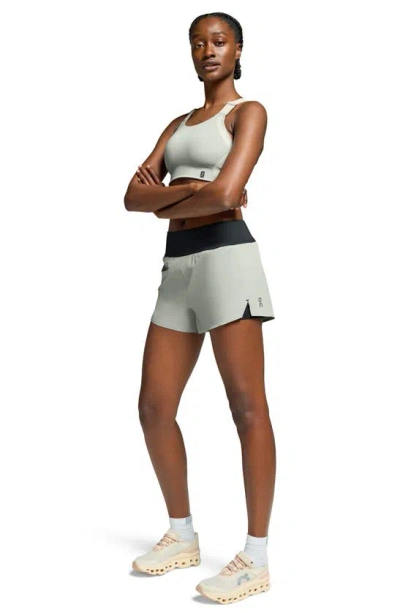 On Performance Flex Sports Bra In Cobble/ Glacier