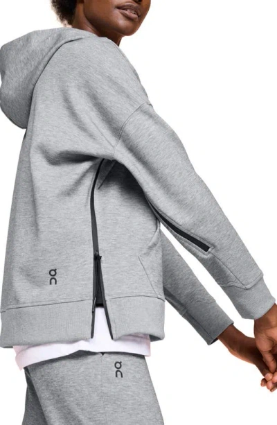 On Recycled Polyester Blend Hoodie In Grey
