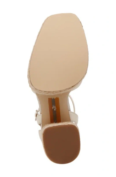 Shop Sam Edelman Kade Ankle Strap Espadrille Platform Sandal In Modern Ivory