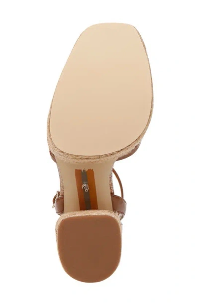 Shop Sam Edelman Kade Ankle Strap Espadrille Platform Sandal In Rich Cognac
