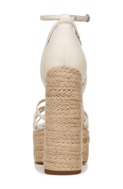 Shop Sam Edelman Kade Ankle Strap Espadrille Platform Sandal In Modern Ivory