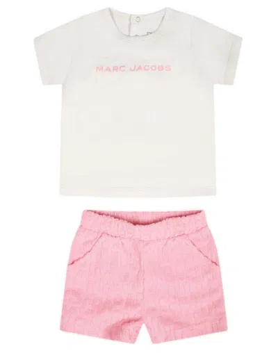 Shop The Marc Jacobs Kids Logo In Pink