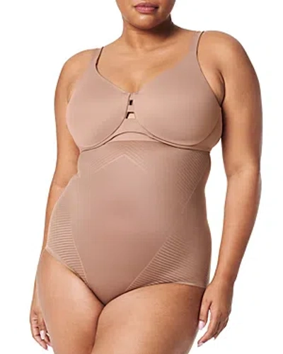 Shop Spanx Thinstincts 2.0 High-waisted Briefs In Cafe Au Lait