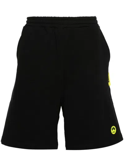 Shop Barrow Logo Shorts In Black  