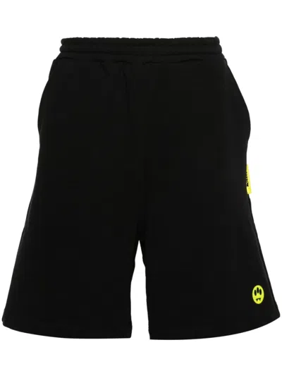 Barrow Face-appliqué Track Shorts In Black  