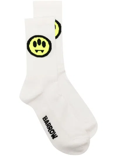 Shop Barrow Logo Socks In White