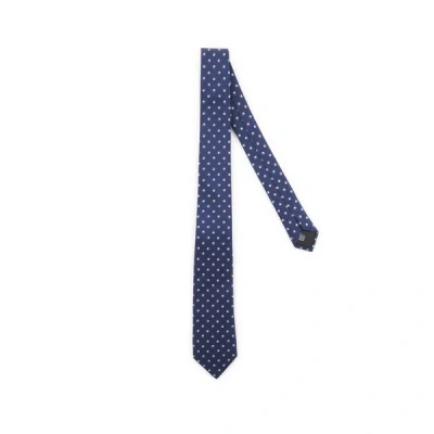 Shop Cerruti 1881 Silk Patterned Tie In Blue