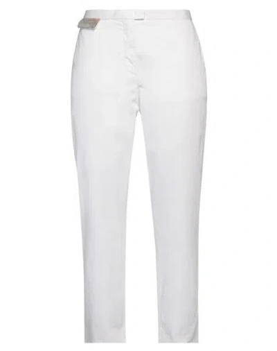 Fabiana Filippi Woman Pants White Size 8 Cotton, Elastane In White