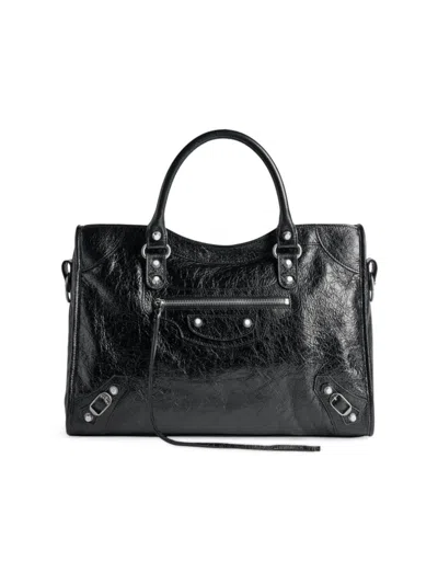 Shop Balenciaga Women's Le City Medium Tote Bag In Black