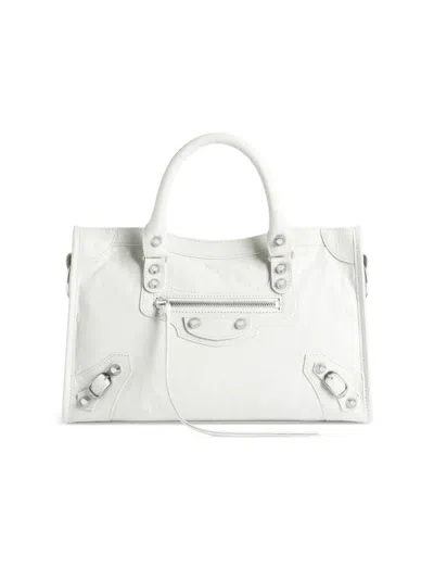 Shop Balenciaga Women's Le City Small Tote Bag In White