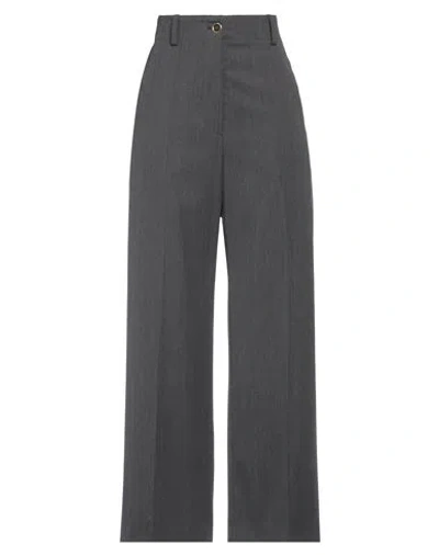 Shop Patou Woman Pants Lead Size 8 Virgin Wool, Elastane In Grey
