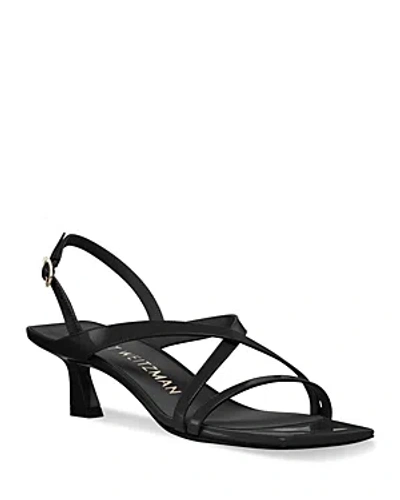 Shop Stuart Weitzman Women's Oasis 50 Slingback Sandals In Black