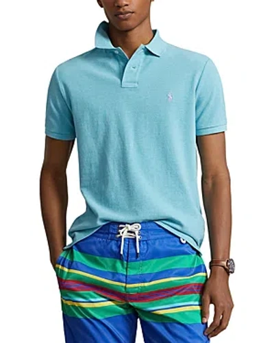 Shop Polo Ralph Lauren Cotton Mesh Classic Fit Polo Shirt In Turquoise