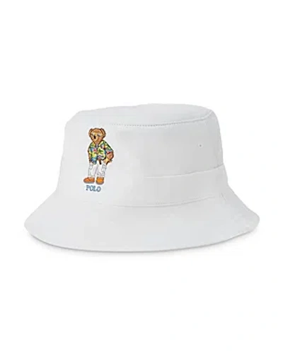 Shop Polo Ralph Lauren Polo Bear Twill Bucket Hat In White