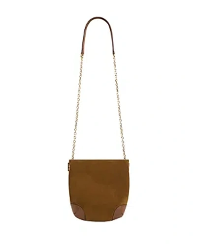 Gerard Darel Mini Charlotte Leather Crossbody In Amber