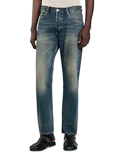 Shop Sandro Faded Jeans In Blue Vintage
