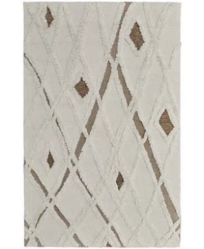 Shop Feizy Anica Anc8008f Area Rug, 4' X 6' In Ivory