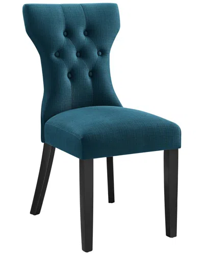 Shop Modway Silhouette Dining Side Chair In Blue